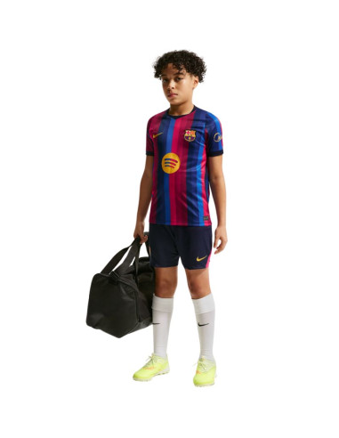 Koszulka dla dzieci nike fc barcelona 2026/27 stadium home bordowo-niebieska ii1624 683