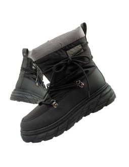 Lee cooper buty sportowe damskie zimowe trekkingowe ocieplane czarne szare