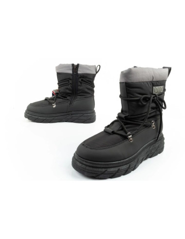 Lee cooper buty sportowe damskie zimowe trekkingowe ocieplane czarne szare