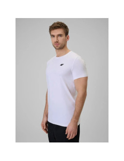 T-shirt bawełniany gładki męski 4f 4fwmm00ttshm3340-10s
