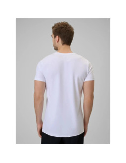 T-shirt bawełniany gładki męski 4f 4fwmm00ttshm3340-10s 2