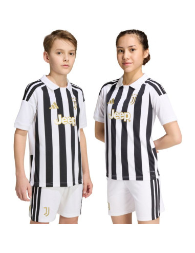 Koszulka dla dzieci adidas juventus 26/27 biało-czarna kb8836