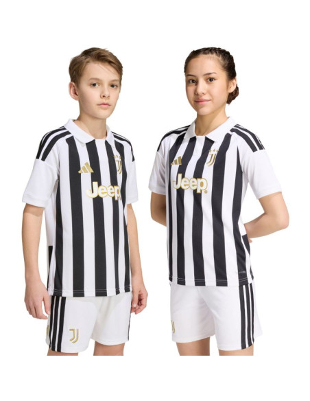 Koszulka dla dzieci adidas juventus 26/27 biało-czarna kb8836