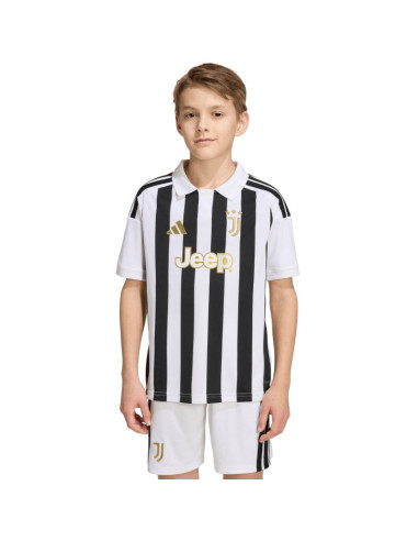 Koszulka dla dzieci adidas juventus 26/27 biało-czarna kb8836