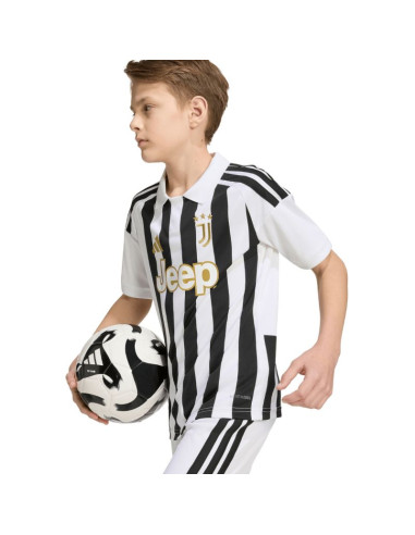 Koszulka dla dzieci adidas juventus 26/27 biało-czarna kb8836