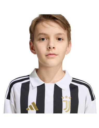 Koszulka dla dzieci adidas juventus 26/27 biało-czarna kb8836