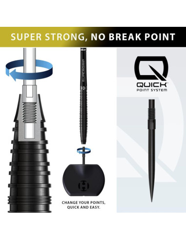 Rzutki harrows nx-90 black edition qp 90% steeltip