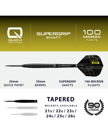 Rzutki harrows nx-90 black edition qp 90% steeltip