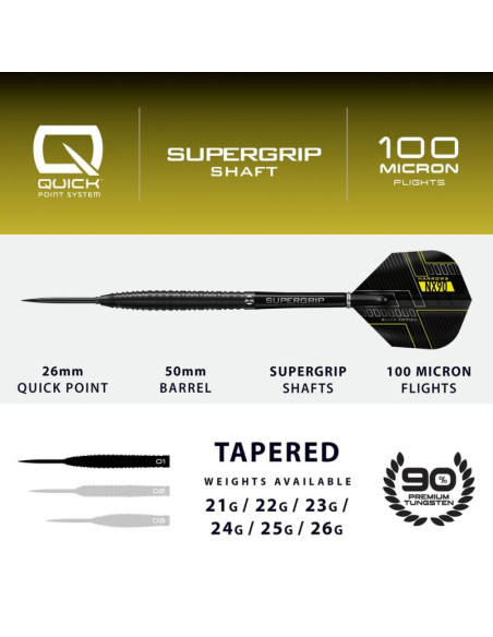 Rzutki harrows nx-90 black edition qp 90% steeltip