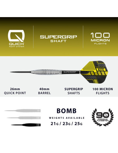 Rzutki harrows nx-90 bomb qp 90% steeltip