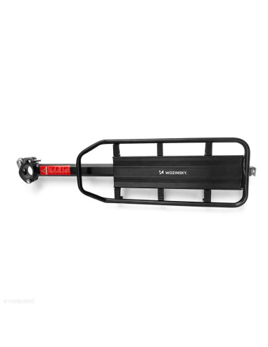 Bagażnik rowerowy wozinsky na rowery 22-27" regulowany do 50 kg - czarny