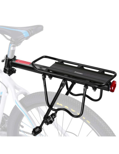 Bagażnik rowerowy wozinsky na rowery 22-27" regulowany do 50 kg - czarny