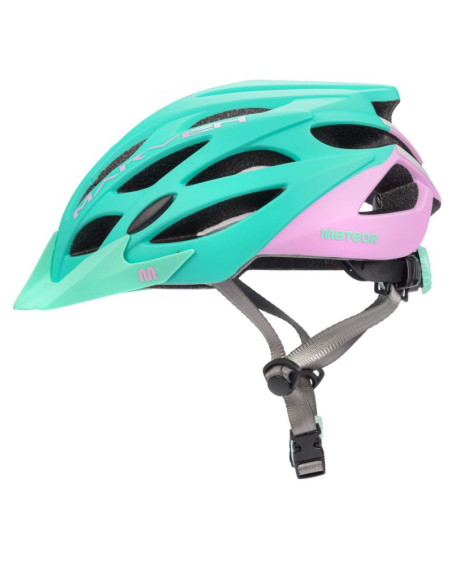 Kask rowerowy meteor marven różowy/miętowy