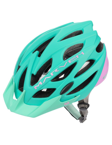 Kask rowerowy meteor marven różowy/miętowy