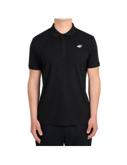 Koszulka męska polo 4f m0770 głęboka czerń 4fwmm00tptsm0770 20s