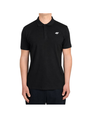 Koszulka męska polo 4f m0770 głęboka czerń 4fwmm00tptsm0770 20s