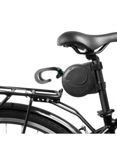 Linka holownicza wozinsky wlh-k2 do roweru dziecięcego 2.6 m samozwijalna - czarna