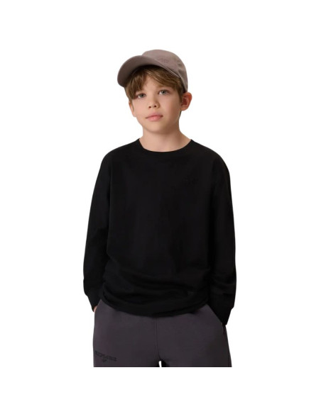 Koszulka dla chłopca longsleeve 4f m459 głęboka czerń 4fjwmm00tlonm459 20s