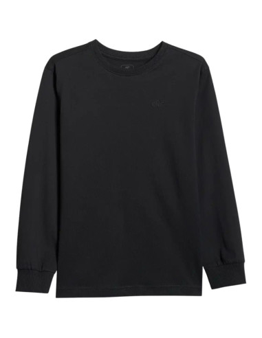 Koszulka dla chłopca longsleeve 4f m459 głęboka czerń 4fjwmm00tlonm459 20s