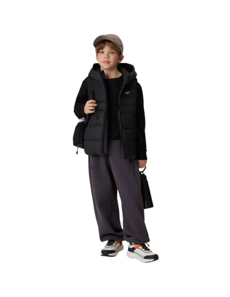 Koszulka dla chłopca longsleeve 4f m459 głęboka czerń 4fjwmm00tlonm459 20s