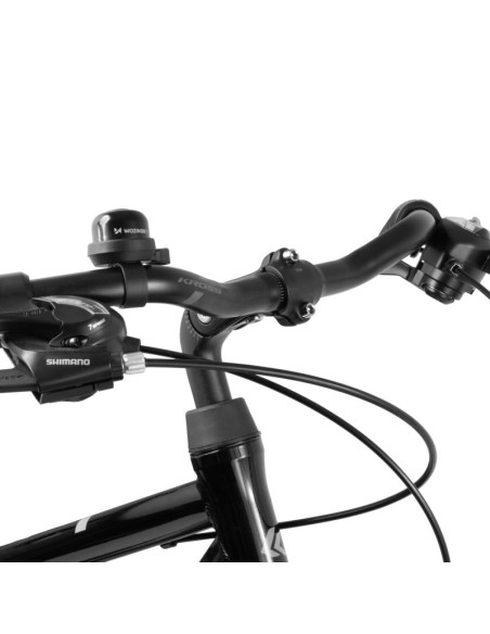 Dzwonek rowerowy wozinsky wdr-s2 na rower mechaniczny aluminiowy - czarny