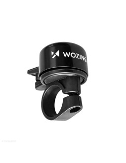 Dzwonek rowerowy wozinsky wdr-b1 na rower i hulajnogę mechaniczny aluminiowy - czarny