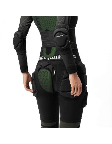 Ochraniacze bioder qunature ski - advanced l narty snowboard łyżwy - czarne