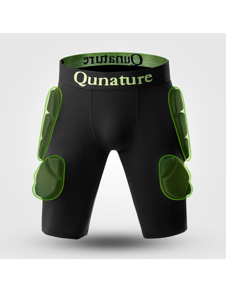 Ochraniacze bioder qunature ski - advanced l narty snowboard łyżwy - czarne