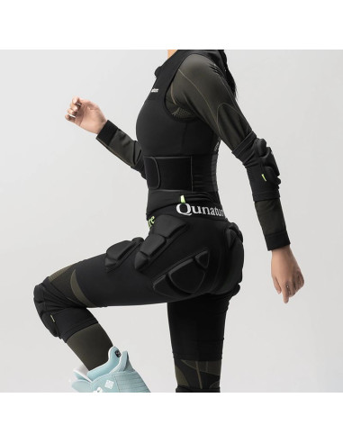 Ochraniacze bioder qunature ski - advanced l narty snowboard łyżwy - czarne