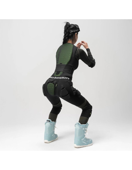 Ochraniacze bioder qunature ski - advanced l narty snowboard łyżwy - czarne