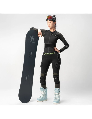 Ochraniacze bioder qunature ski - advanced l narty snowboard łyżwy - czarne