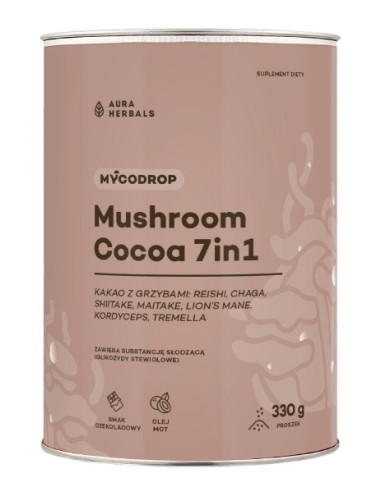 Mycodrop Cocoa, Kakao Z Grzybami 7 In 1 (330 G)