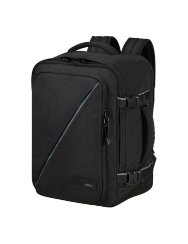 American tourister casual backpack ms plecak plecak turystyczny czarny przetworzony politereftalan etylenu (rpet)