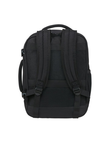 American tourister casual backpack ms plecak plecak turystyczny czarny przetworzony politereftalan etylenu (rpet)