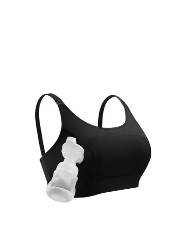 Momcozy biustonosz laktacyjny hands-free czarny 2xl
