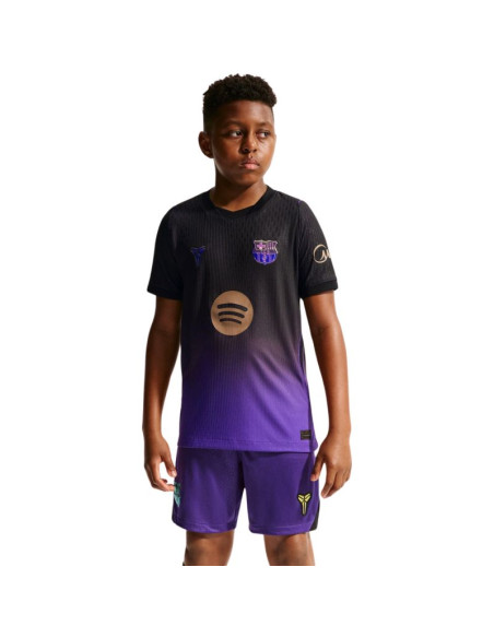 Koszulka dla dzieci nike fc barcelona 2026/27 match away czarno-fioletowa ii1852 505
