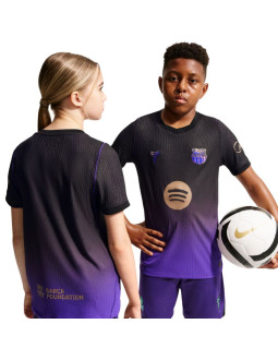 Koszulka dla dzieci nike fc barcelona 2026/27 match away czarno-fioletowa ii1852 505 2