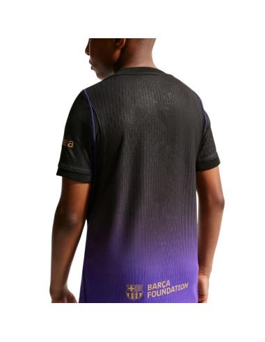 Koszulka dla dzieci nike fc barcelona 2026/27 match away czarno-fioletowa ii1852 505