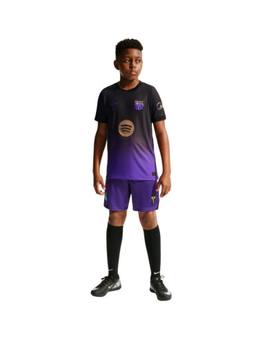 Koszulka dla dzieci nike fc barcelona 2026/27 match away czarno-fioletowa ii1852 505