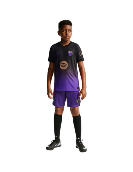 Koszulka dla dzieci nike fc barcelona 2026/27 match away czarno-fioletowa ii1852 505