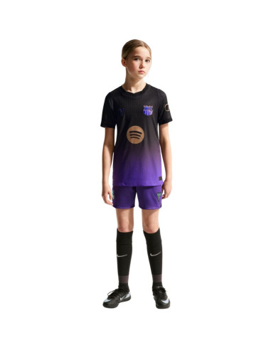 Koszulka dla dzieci nike fc barcelona 2026/27 match away czarno-fioletowa ii1852 505