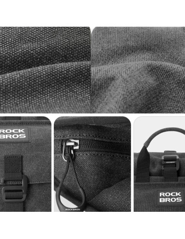 Plecak rockbros h46 sakwa torba na kierownicę - szara