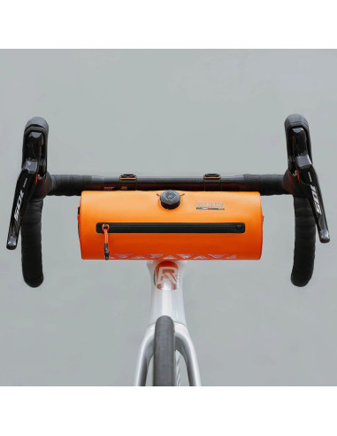 Torba rowerowa rockbros as-143 road to sky na kierownicę wodoodporna 2 l - pomarańczowa