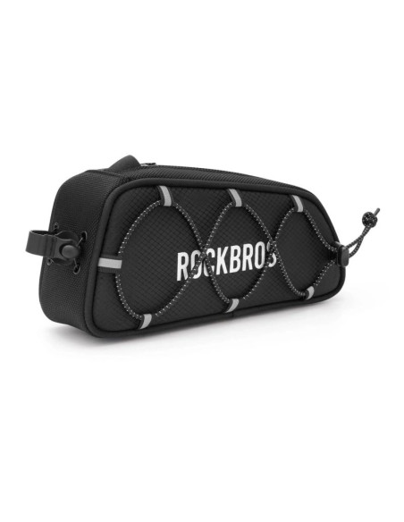 Torba rowerowa rockbros tl004 road to sky 0,7 l na ramę wodoodporna - czarna