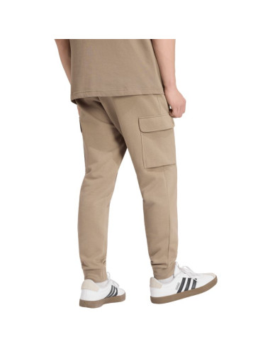 Spodnie męskie adidas essentials feelcozy cargo beżowe kf2384