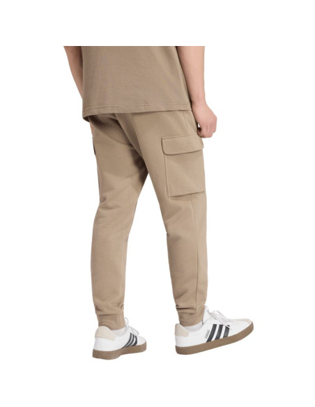 Spodnie męskie adidas essentials feelcozy cargo beżowe kf2384