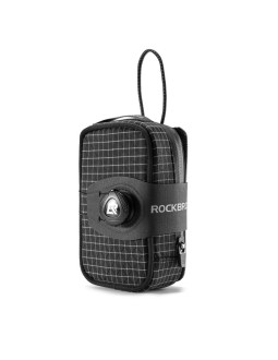 Torba podsiodłowa rockbros p010 wielofunkcyjna z miejscem na bidon - czarna