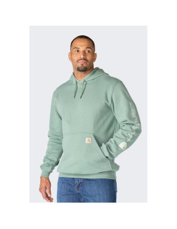 Bluza carhartt iconic k288 logo green slate