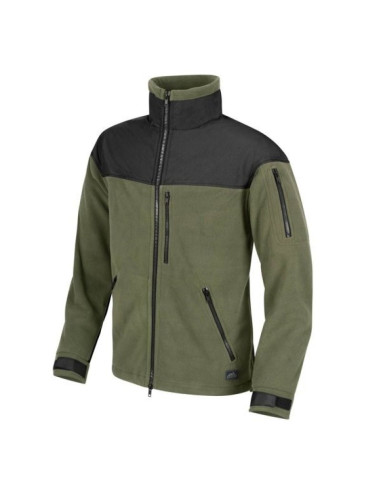 Bluza classic army - fleece - olive green/czarny