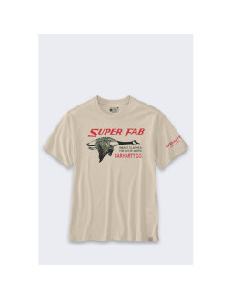 Koszulka carhartt lightweight graphic fab oat milk